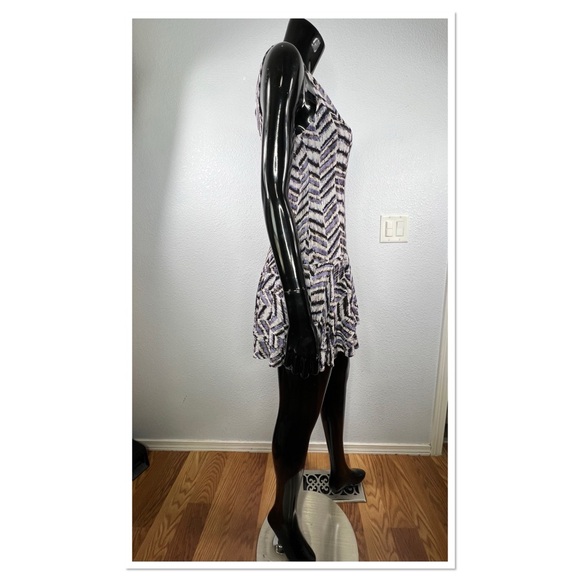 Free People Drop Waist Tank Dress Sz 2 - Picture 4 of 8